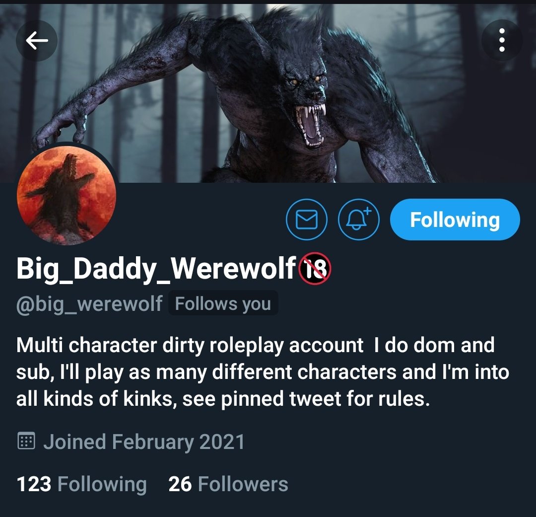 SamusAranRp's tweet photo. Check out my friend @big_werewolf if you want some wild beastiality rp action https://t.co/TzQzh4qF9o
