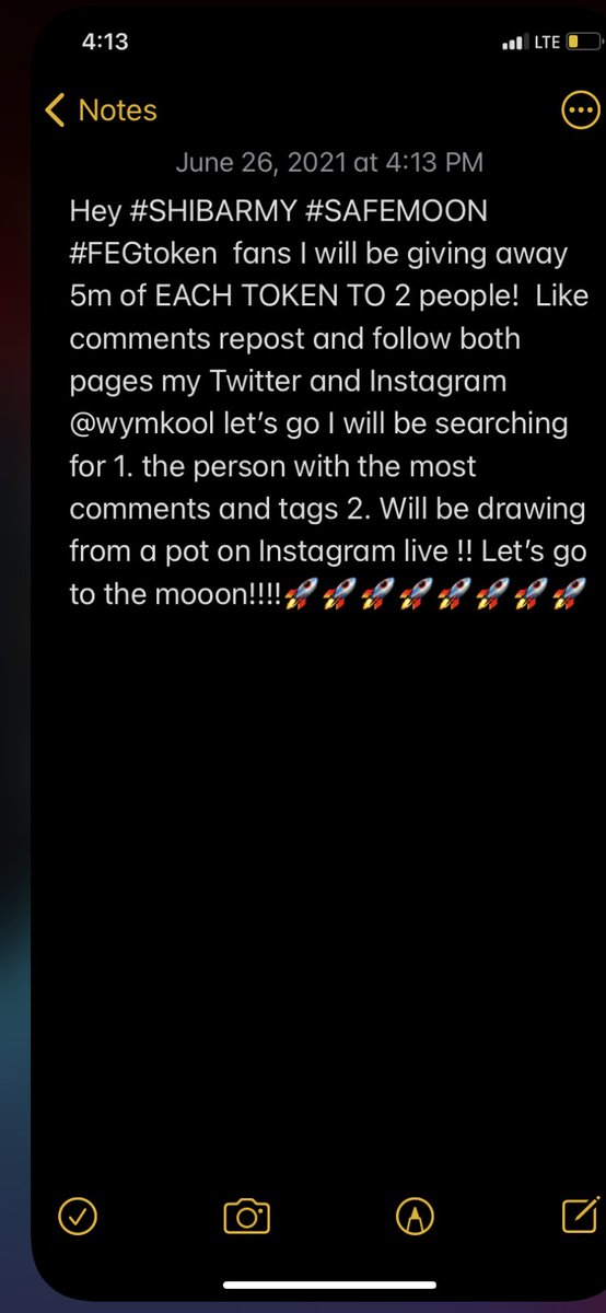 Blockburner851's tweet photo. Drawing date 09/03/21 
Remember to repost
Hey #SHIBARMY #SAFEMOON #FEGtoken  fans I will be giving away 5m of EACH TOKEN TO 2 people!  Like comments repost and follow both pages my Twitter and Instagram @wymkool let’s go I will be searching https://t.co/u1rpyeSf47