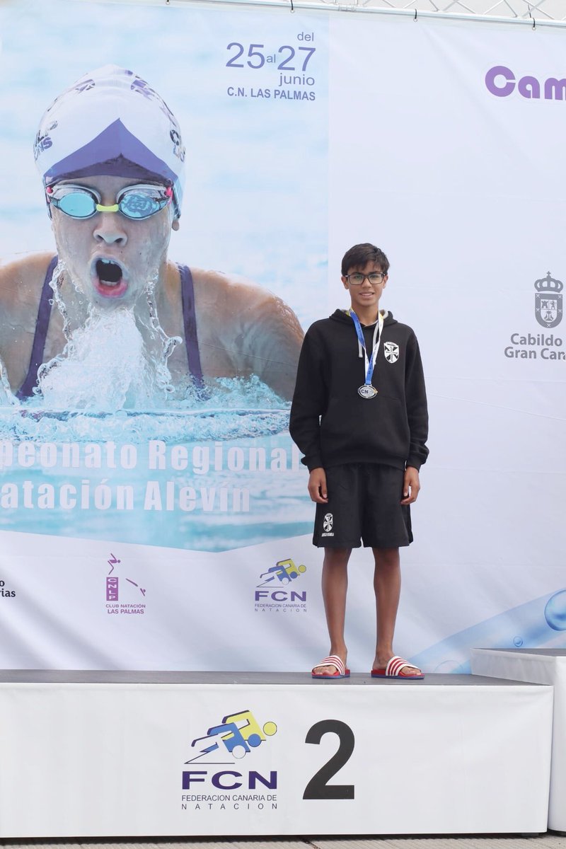 iesbparmas's tweet photo. Miguel Alonso Riverol, alumno de 1º ESO A y nadador del Dominicas Vistabella, se ha proclamado Campeón Regional Infantil en varias pruebas en el Campeonato celebrado este fin de semana en Gran Canaria. ¡Felicidades Miguel, por esta magnifica recompensa al esfuerzo realizado!👏🏼👏🏼 https://t.co/kMrUuPR3JB