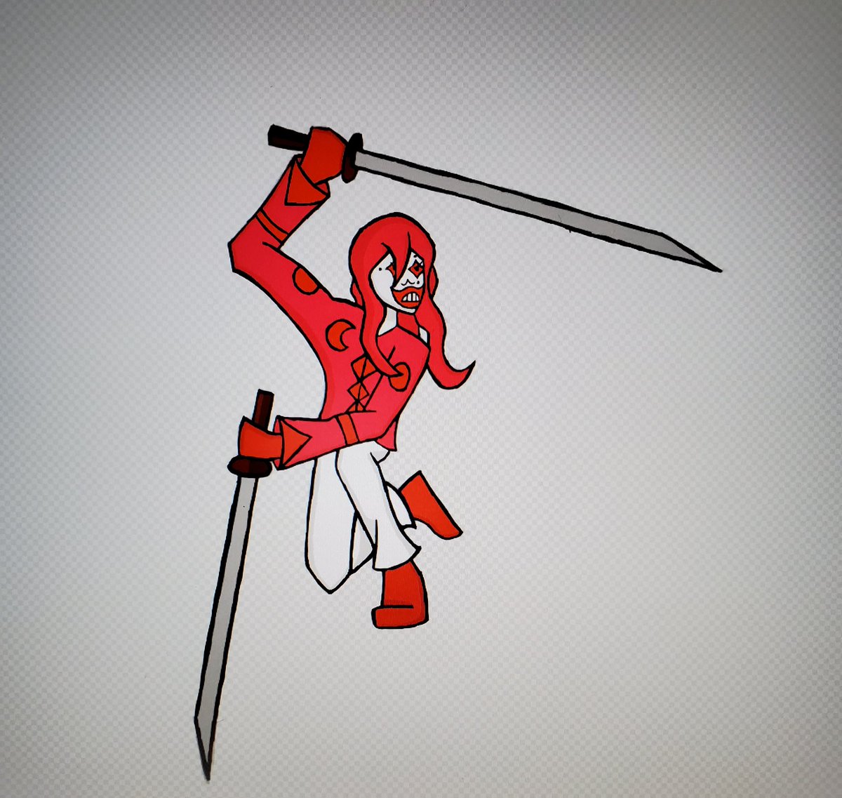 WillyEatSwords's tweet photo. //: Sword pose! https://t.co/3vA0B6ijTT