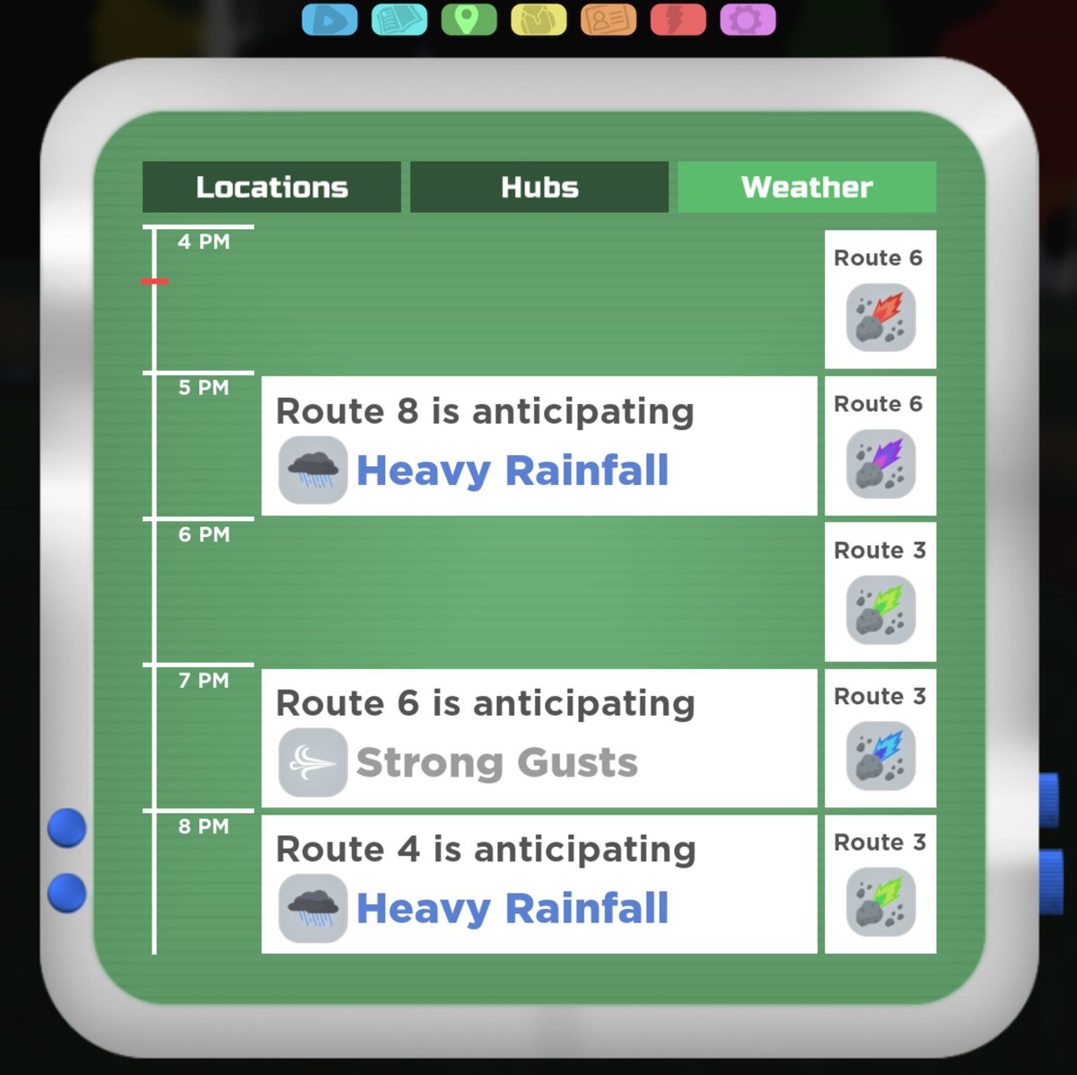 Llama_Train_S's tweet photo. The new event in Loomian Legacy will go live in roughly 30 minutes. During this limited time event you will need to track down meteor showers to find a brand new Loomian and discover what secrets it holds. Check the Weather tab in your menu to see the location of meteor showers. https://t.co/7gFnrwtiev