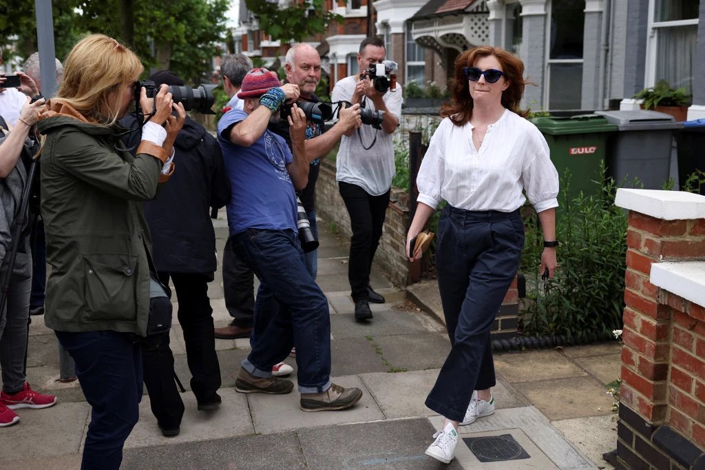 The absolute state of this scene.

Martha Hancock being harassed by soulless photographers outside her home at the behest of national editors foaming for a hint of emotional distress.

Develop a soul the lot of you and leave her alone.