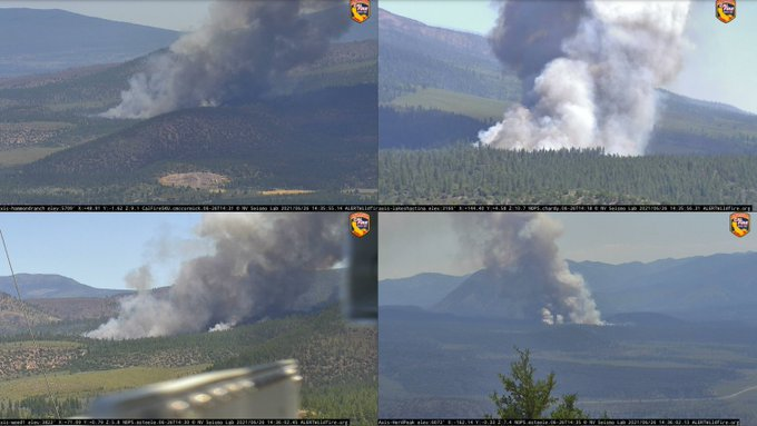 CAFireScanner's tweet photo. #LavaFire (#Weed, SHF, #MtShasta) - AA reporting fire is now 60-80 acres, requesting 4 addl tankers for a total of 8 (4 x large air tankers, 4 S-2s), if available. MAFFS4 (newly activated National Guard C130), T104, T94 &amp; T95 already assigned.

https://t.co/qMPe2bST3S… https://t.co/rIV6uRCSIk