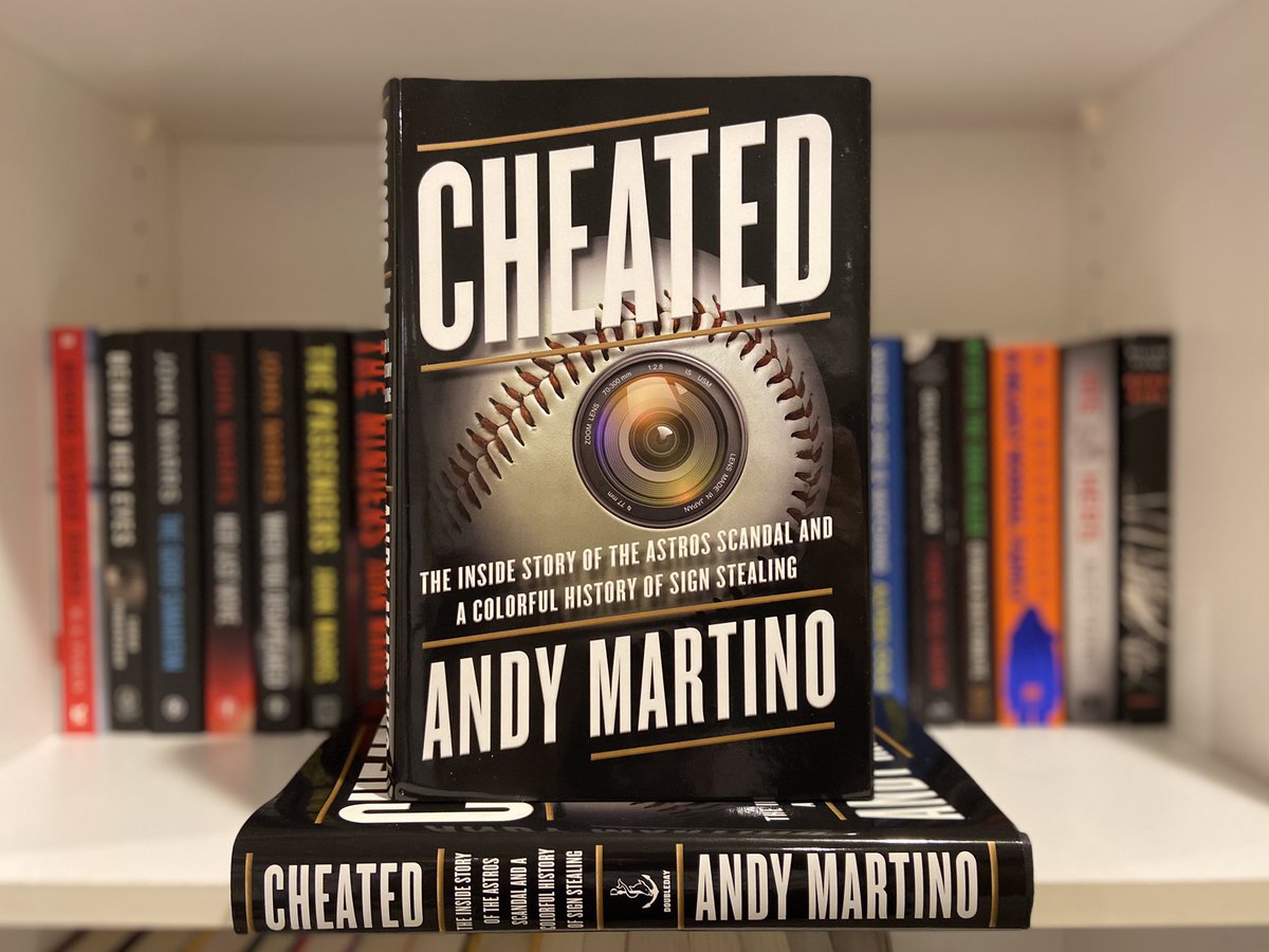 MLBBookClub's tweet image. For the month of July, #MLBBC is partnering with @penguinrandom to read CHEATED: THE INSIDE STORY OF THE HOUSTON ASTROS SCANDAL AND A COLORFUL HISTORY OF SIGN STEALING by @martinonyc! To win your own copy of this book, FOLLOW @MLBBookClub and RETWEET this tweet!