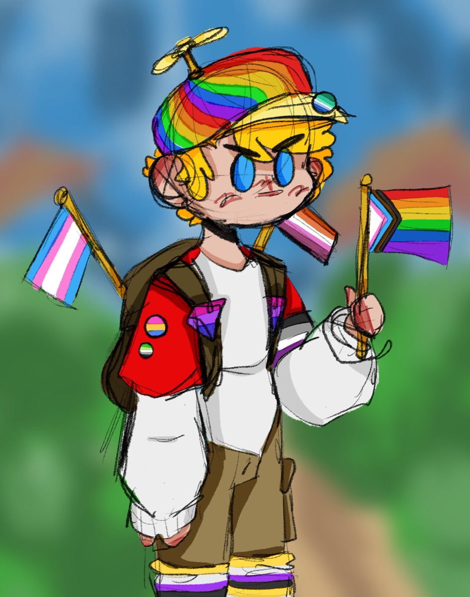 big_gummie's tweet photo. Mans decked out.
Made it a goal to do a drawing for every mcc. My mans won idk
#tommyinnitfanart #MCChampionship #pridemcc https://t.co/871Bplp8cL