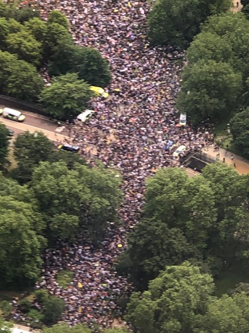 No mention of London marches on BBC 'News'. Why?