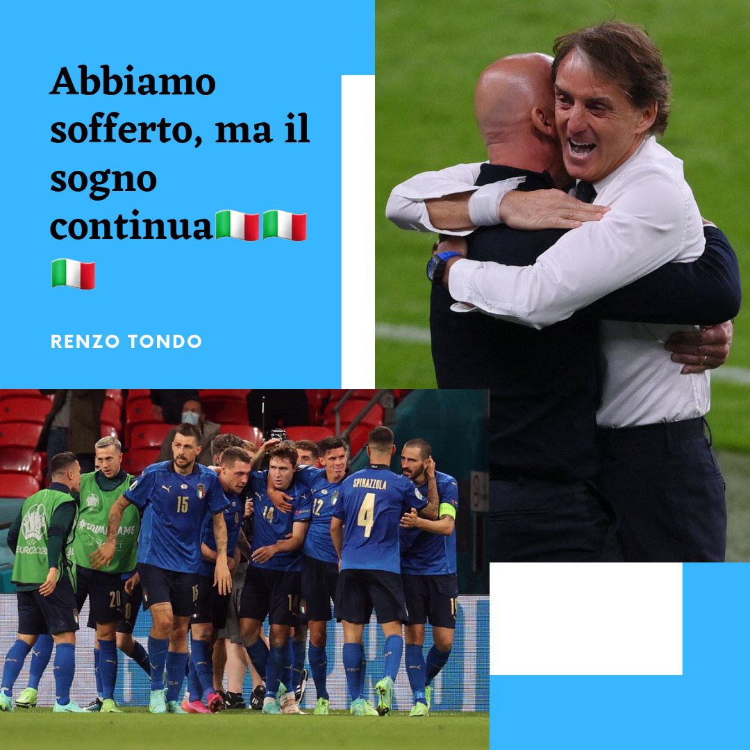 #ItaliaAustria Abbiamo sofferto, ma il sogno continua.
Forza Azzurri 🇮🇹