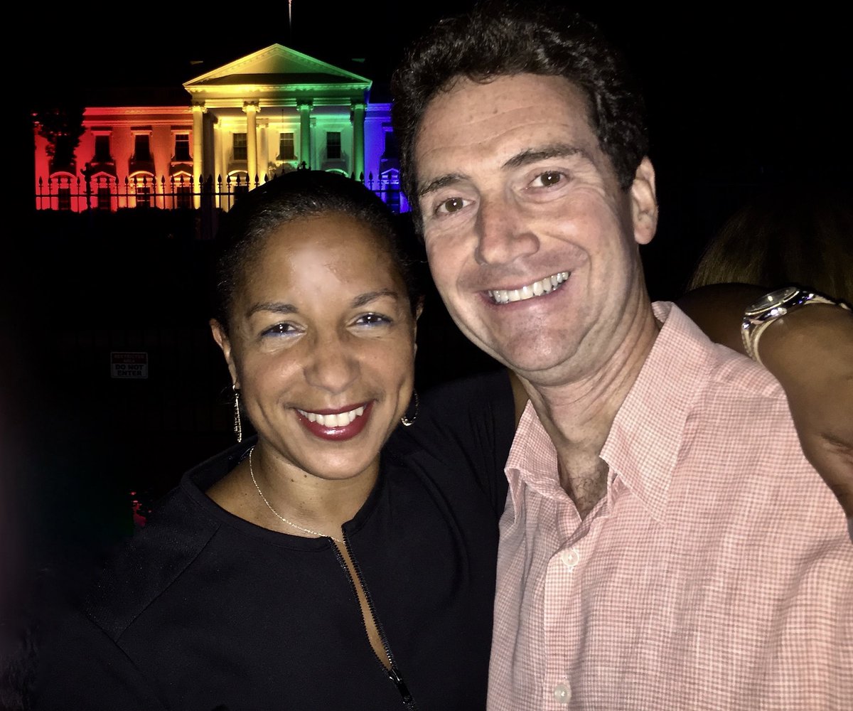 AmbRice46's tweet photo. Six years since #Obergefell, it’s great to be back in a White House that understands love is love. #PrideIsBack@WH https://t.co/nCa6qgE3XZ