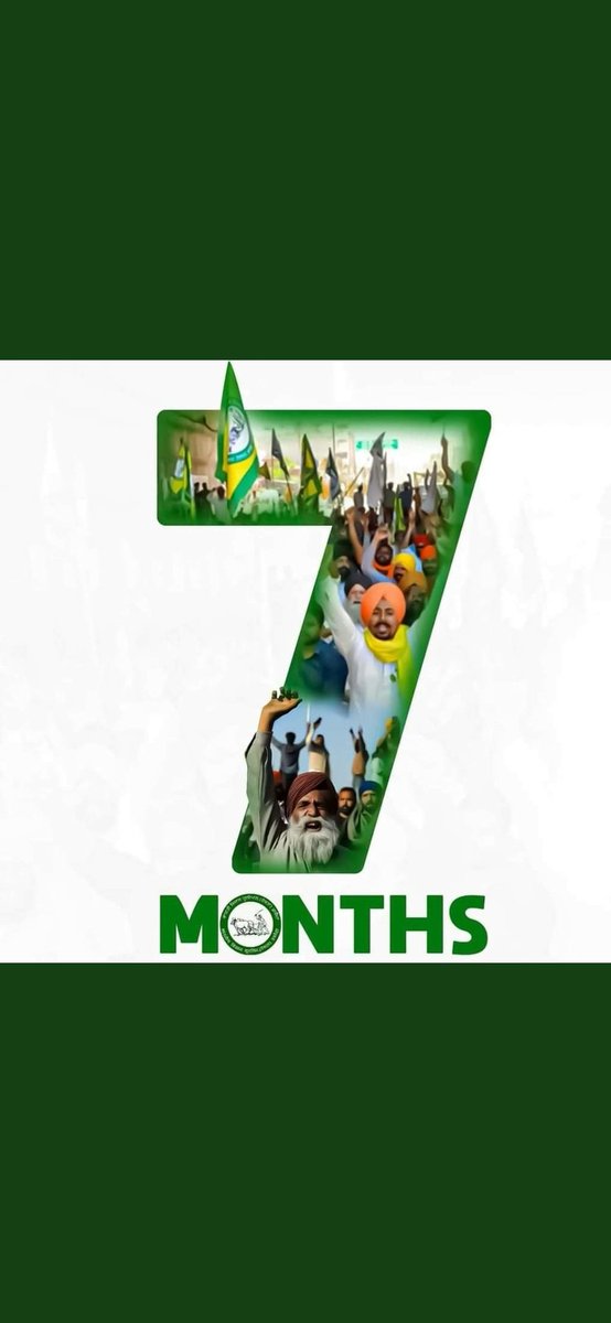 Seven months of #Farmersrprotest 
#7MonthsOfFarmersProtest