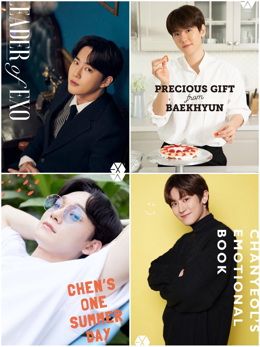 CUTEYLOEY's tweet photo. Our EXO military line for the recent months EXO L Japan FC ~~
Suho ~
Baekhyun ~
Chen ~
Chanyeol ~ https://t.co/wIlYKSLj9s