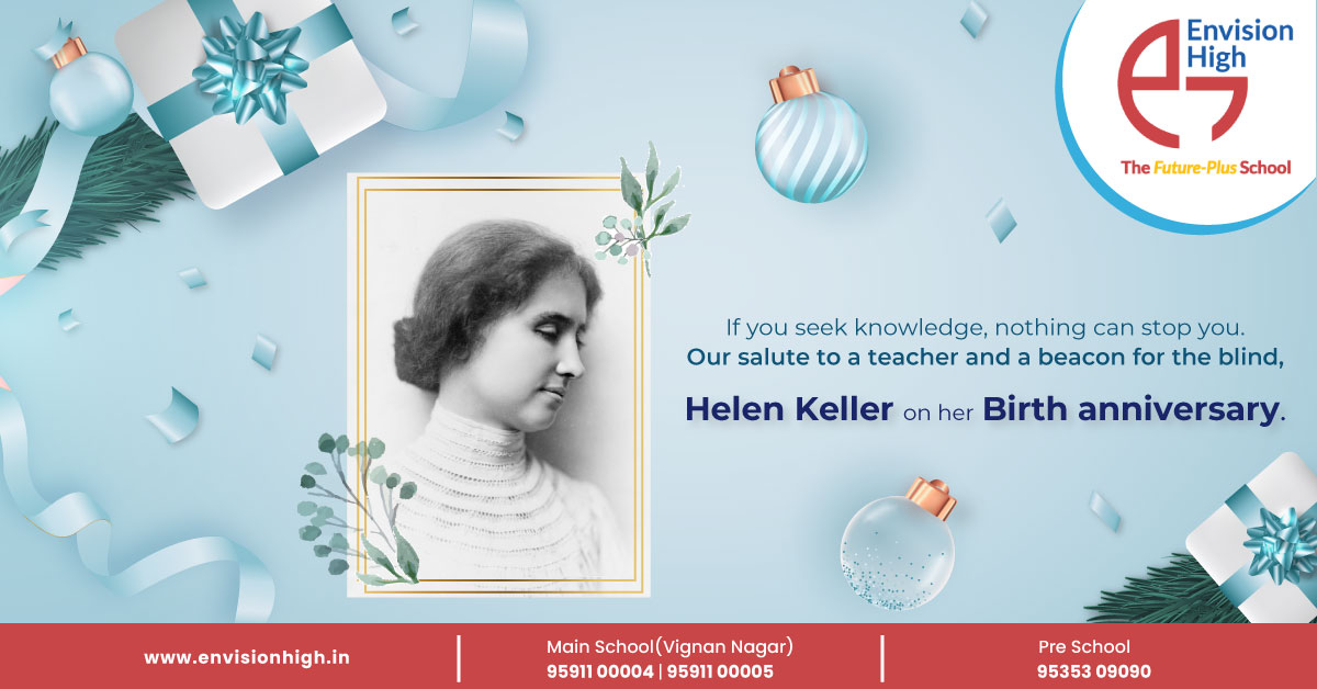 envision_high's tweet photo. Saluting the pursuit of knowledge and endless compassion of Helen Keller. 
We at Envision High spark creativity, inquisitiveness and give your child the spirit of kindness, compassion, and love. 

Revolutionizing education at https://t.co/WnawrDGtvO

#envisionhigh #kindergarten https://t.co/xWIB0kWbKj