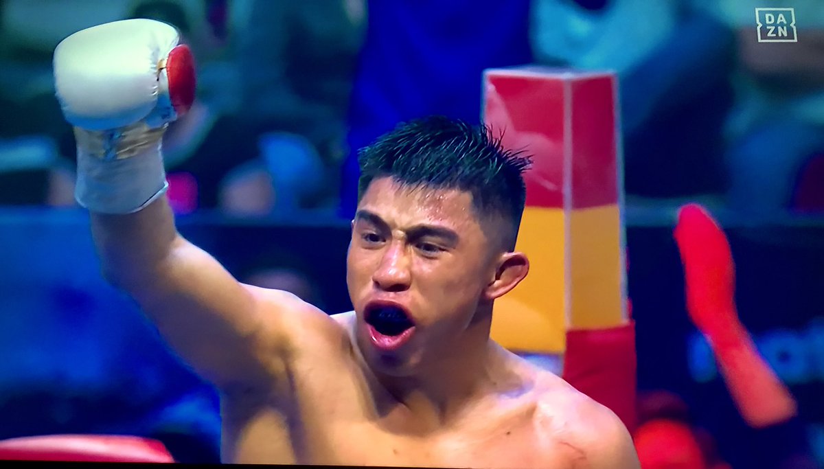 inaky_arzate's tweet photo. #BoxeoenCorto 

Julio César Martínez retiene el título mundial mosca @WBCBoxing por TKO al 1:00 del sexto round vs Joel Córdova.

#CaneloPromotions @CANELOTEAM @Canelo @MatchroomBoxing @EddieHearn https://t.co/SKmKoit5de