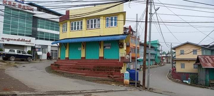 Scenes of #Falam , Chin State , on Day 5 of Lockdown period .
#June27Coup 
#RecognizeNUG 
#WhatsHappeningInMyanmar