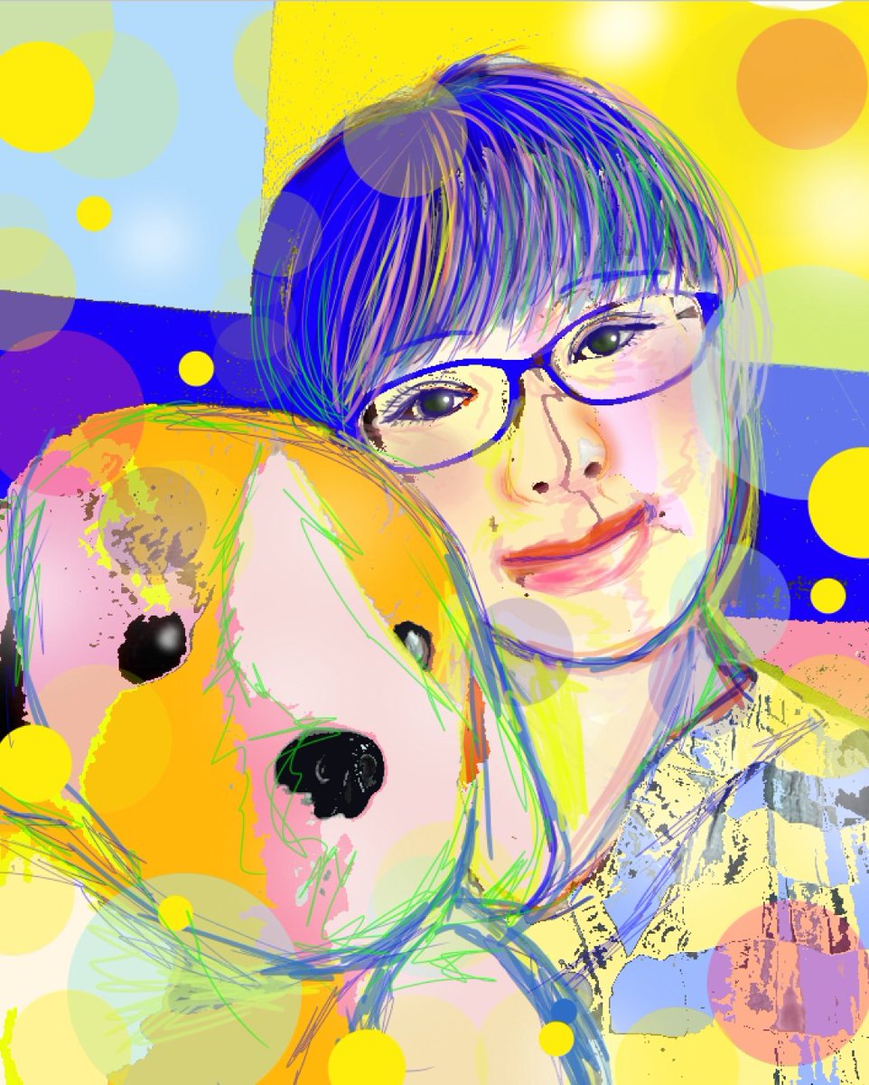 amanomisora1's tweet photo. なでちゃんといっしょ。
・
#artwork #illustration #イラスト #イラストレーション #pixivsketch
#sketch #drawing #color #colorful
#girl #めがね #glassstyle #わんわん #ぬいぐるみ #眼鏡 #めがね女子
#新作 #newartwork
・
モデルは親友。
ちょっと時間かかった。
でも、もう少し描けそう。 https://t.co/l7eCRx00EW