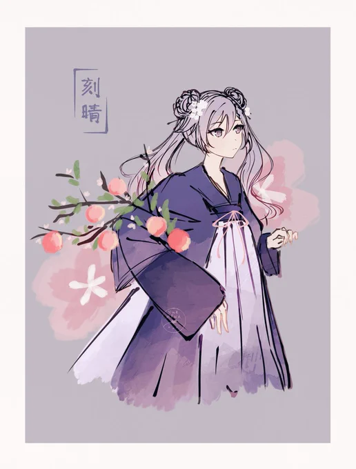 Ganyu + Keqing ink drawing🌷

#Ganqing #甘晴 #原神 