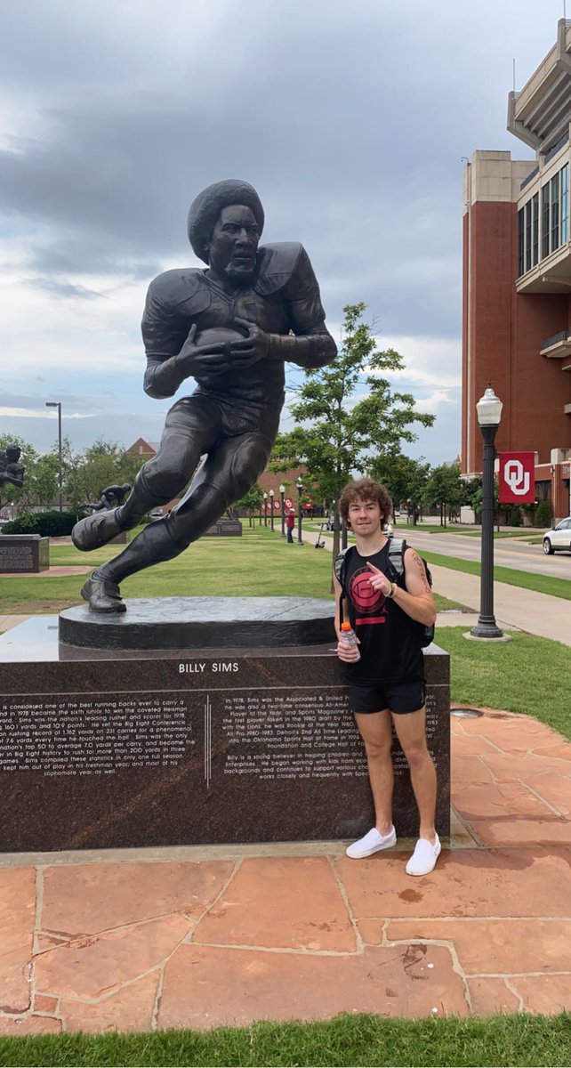 I had a great experience at <a href="/RileyFBCamp/">Lincoln Riley Football Camp</a> thank you to all the coaches for putting it together <a href="/LincolnRiley/">Lincoln Riley</a> @OU_CoachGundy <a href="/OU_CoachB/">Bill Bedenbaugh</a> <a href="/OU_Football/">Oklahoma Football</a>