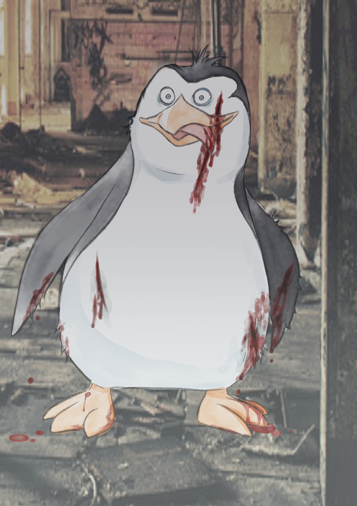 よみ 擬人化芸人 ペンギンズ 流血注意 リコの顔の傷 捏造 T Co Ctun16yg8e Twitter