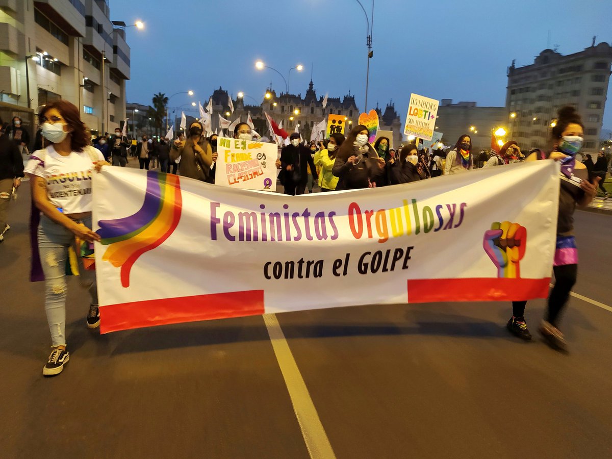 #YoMarcho26J #Orgullo 
Feministas orgullosxs contra el golpe ✊🏾✊🏿✊🏻🏳️‍🌈
#OrgulloLGTBI