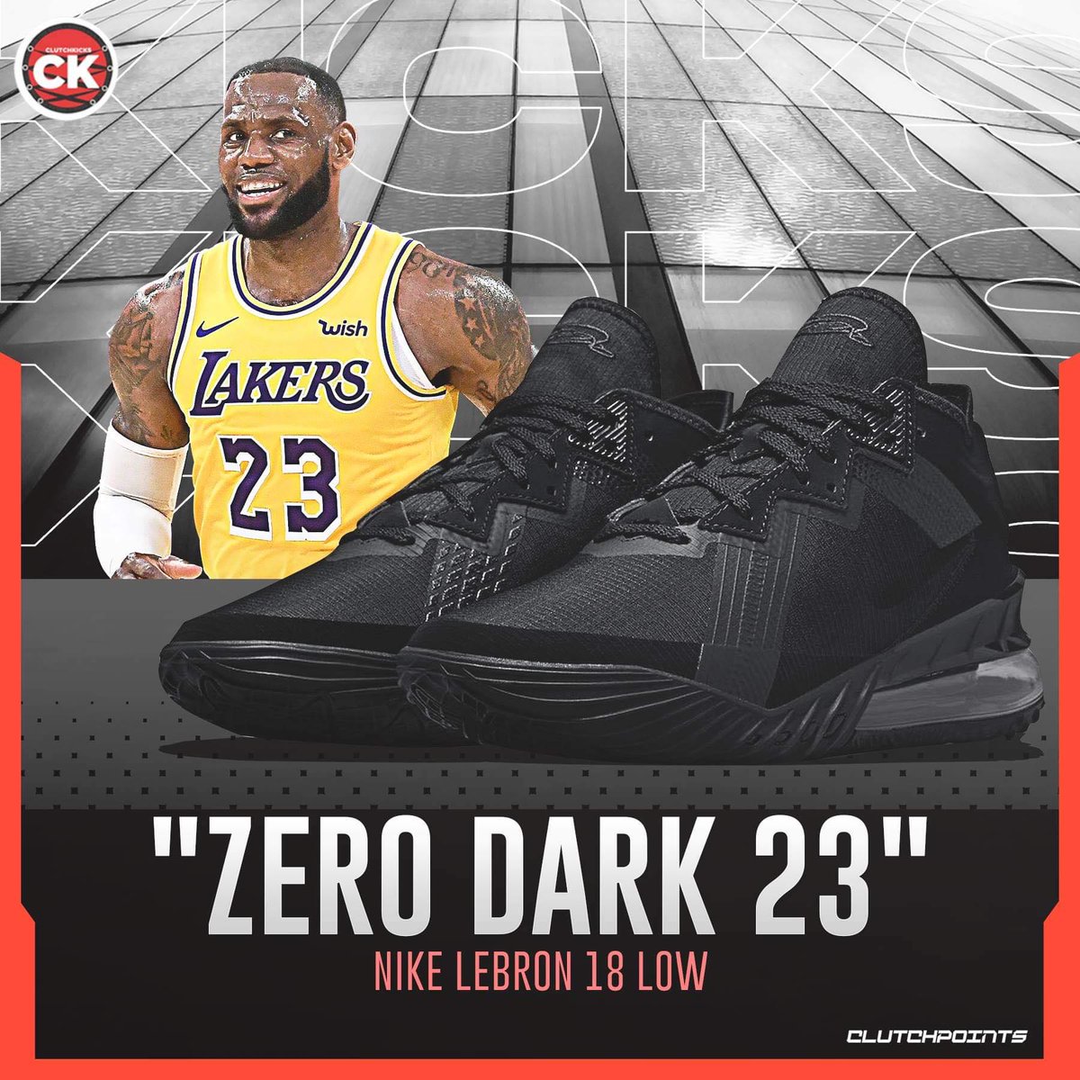 lebron 18 zero dark 23