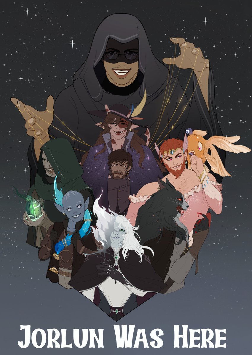 Somatrasiel's tweet photo. My Dnd group part 1! We are *not* the bad guys :) #dndart #dnd #dungeonsanddragons https://t.co/x7G4XmeV3l