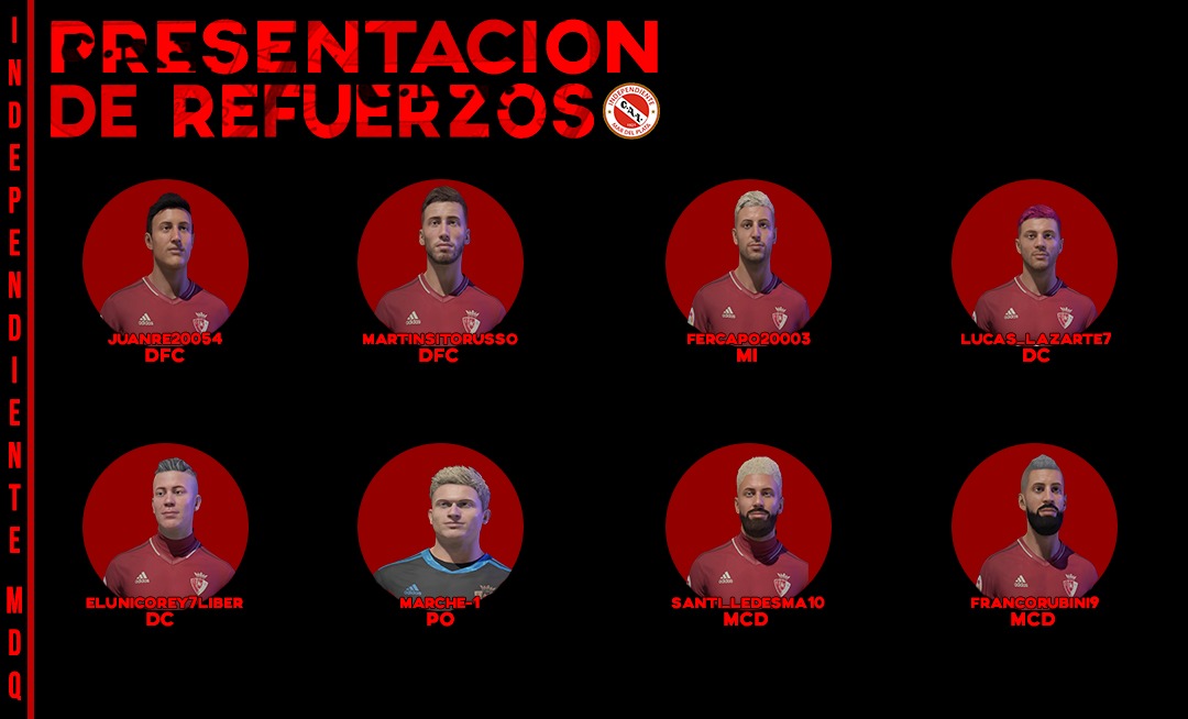Presentamos a los nuevos refuerzos que van a defender la camiseta del rojo la temporada que viene , gracias por la confianza y a dejar todo en la cancha!💪
