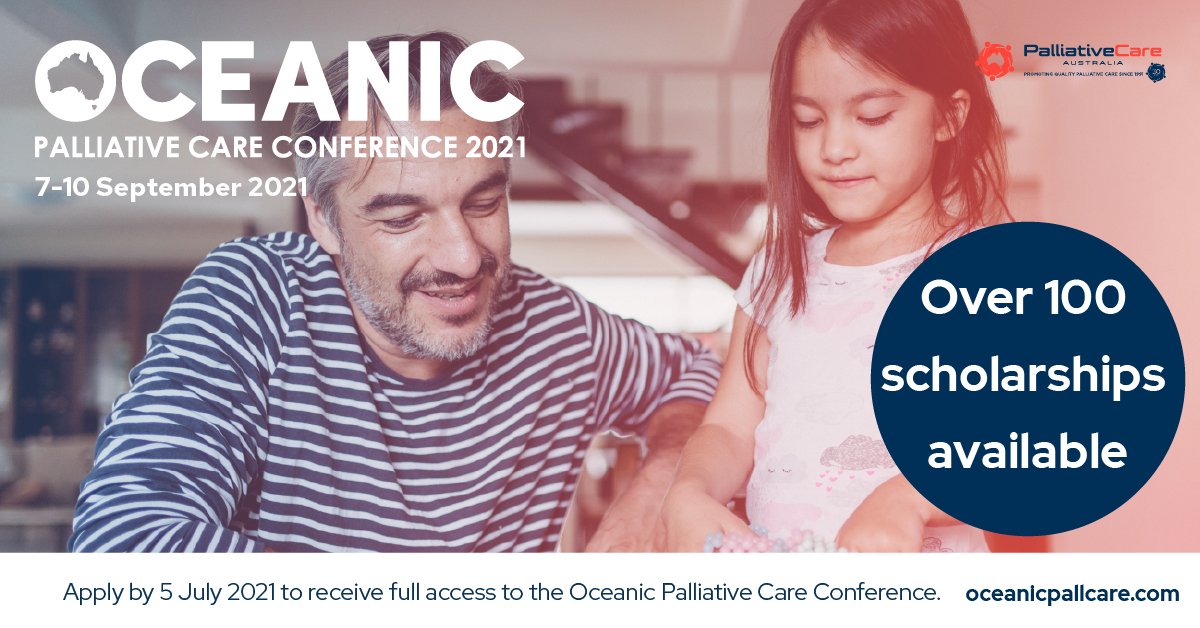 There are over 100 conference scholarship opportunities to attend #21OPCC. 

It will allow both groups and individuals who are passionate about #palliativecare to connect and be inspired by industry leaders. 

Applications close 5 July 2021. 

▶️ Apply - ow.ly/dG7n50FidGU
