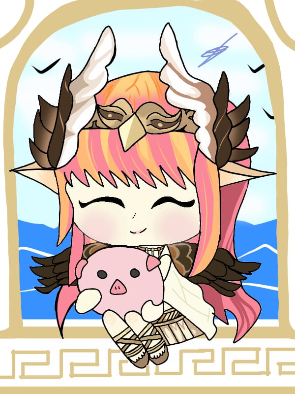 x_pumpkinx's tweet photo. ๐ท ~ I think #Circe is one of my favorite characters in history of literature
I love how #FGO characterized her, she's so cute and silly. ~ ๐ท
#circe #oceanwitch #witch #fate #fgo
#fategrandorder #chibi #theodyssey
#pig #pigglet https://t.co/7unx6m9DIk