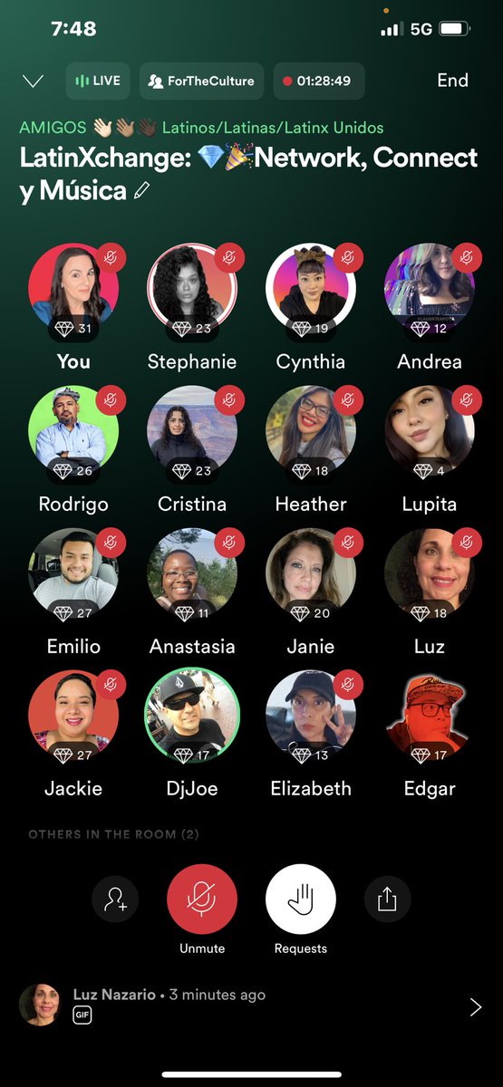 danay's tweet photo. We’re live on @SpotifyGrnroom !!!

Come join 'LatinXchange: 💎🎉Network, Connect y Música' on Greenroom!

https://t.co/urRsVwE41S https://t.co/qpOcx0zMSj