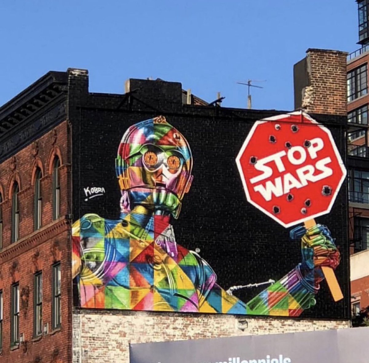 kobrastreetart's tweet image. Stop Wars
