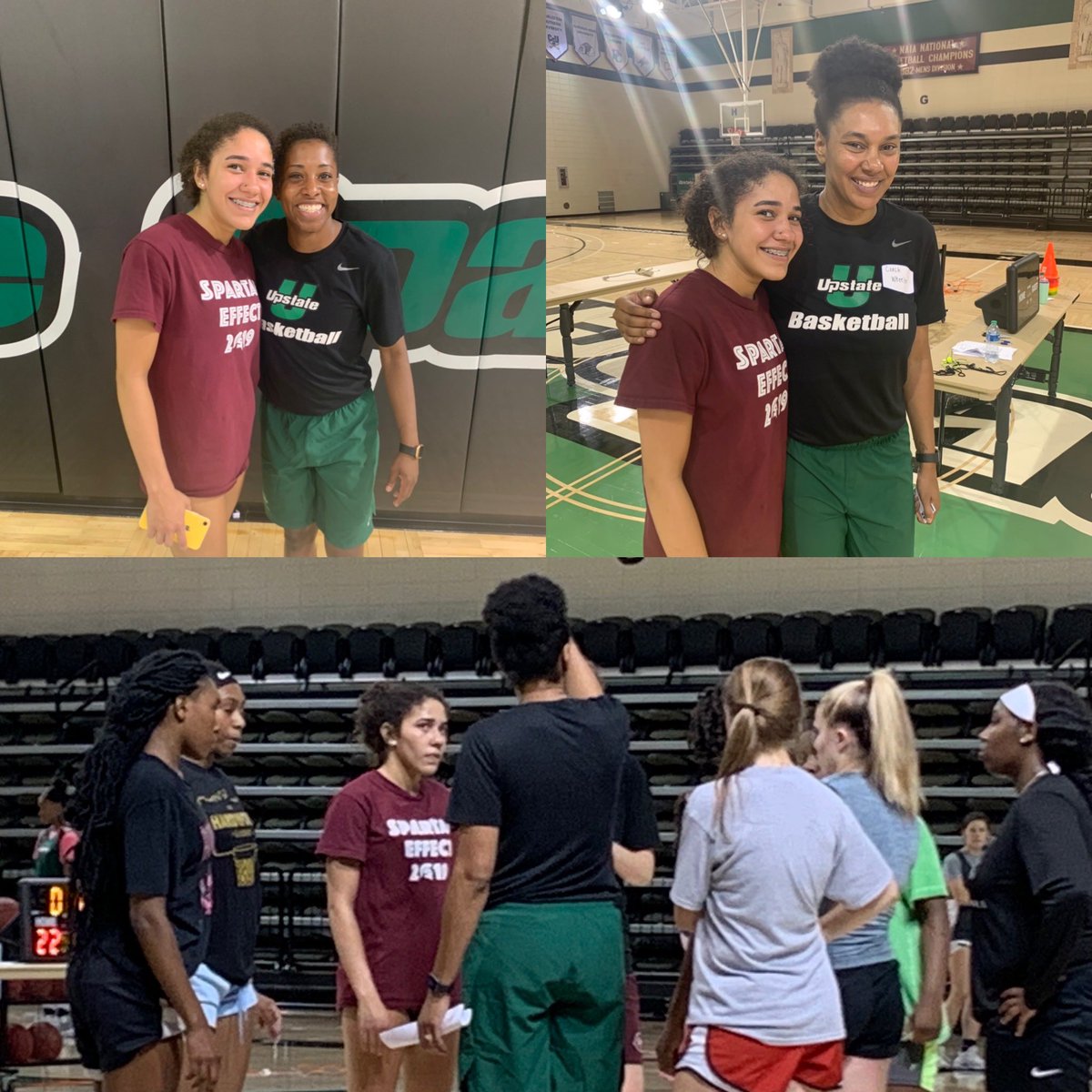 ScalesKennedy's tweet photo. Thanks for the Elite camp today   @upstateWBB players @beckyburke11 @cmwheeler13 @CoachLanders101 @CoachNicole_  Loved the energy and way things were taught. It was next level! https://t.co/0ltdj8y679