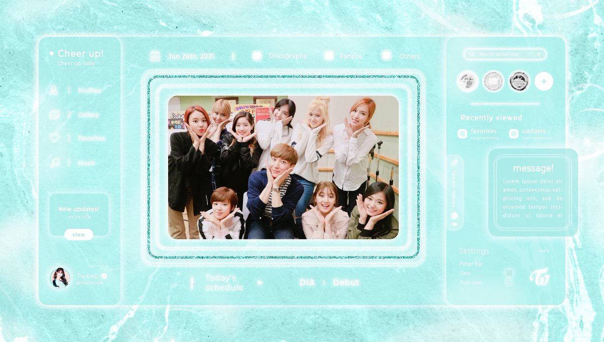TWAISUTWT's tweet photo. ⠀𝅆 🏐. 迪 𝗧𝗪𝗔𝗜 : 𝕊𝕌 __ ᥱvᥱnt › up ␥ d͟a͟t͟ᥱ 𓎆
#DOITAMAZINGDB
* #SOMEHOWDIA !
Todas nos escapamos para asistir al debut de las bebitas de DIA, les echaremos muchas porras, muah. https://t.co/k0IjuCxUtR