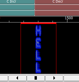 kil0S3v3n's tweet photo. Turned on Video Mode ID in #fldigi, since many wouldn't know what mode I use when they see my signal. This is the waterfall before my #FeldHell message starts: https://t.co/yeoaOiA0s6