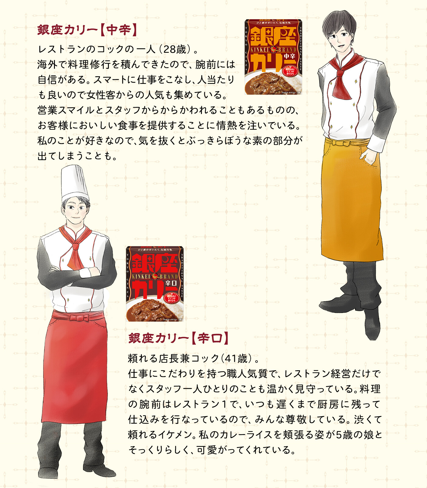 株式会社 明治 Meiji 銀座カリー シリーズの魅力をもっと伝えたい その思いで 昭和の洋食レストランを舞台に 恋愛ドラマ風に擬人化してみました もしあなたが お米 なら 誰が好きですか リプライで教えてくださいね T Co
