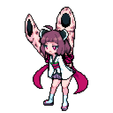 東北きりたん 「きりたんぽっぽーたんぽー
#VOICEROIDドット絵部 」|いなば置物@インターネット難民のイラスト