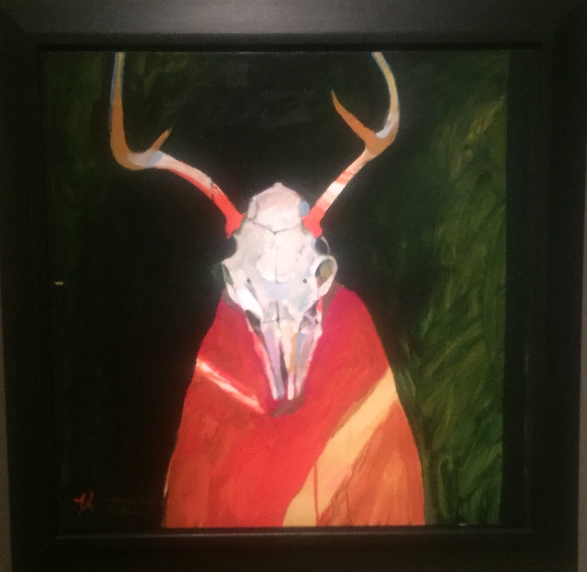 FrankMalfitano's tweet photo. PAINTINGS OF THE DAY: Works by late #NativeAmerican artist #RickBartow from 2016 @TheAutry exhibition #paintings #artwork #AmericanArtist #AmericanIndianArt https://t.co/6iLbf6ekwQ