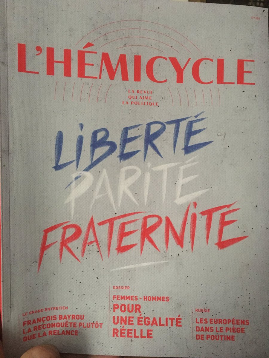 Demandez l’exceptionnel numéro de l’Hemicycle ! En ce jour de vote,cette revue que j’ai l’honneur de diriger , aime la politique.Tous les débats avec le souci de l’analyse, pas de l’invective. @epoka_agency <a href="/maligorne/">sylvie maligorne</a> <a href="/ManuelLagny/">Manuel Lagny</a> <a href="/RossoRomain/">Romain Rosso</a>