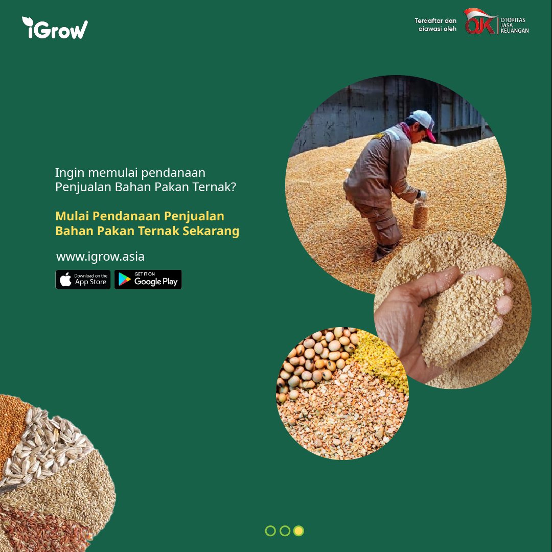 Yuk, mengenal Peluang Penjualan Bahan Pakan Ternak. Untuk selalu tumbuh bersama, jangan lupa untuk pakai voucher JUNIGAJIAN ya! supaya dapat potongan Rp100.000 ya! Berlaku sampai dengan 30 Juni 2021. 

#TumbuhBersama #p2plending #p2plendingindonesia #petani #pertanianindonesia