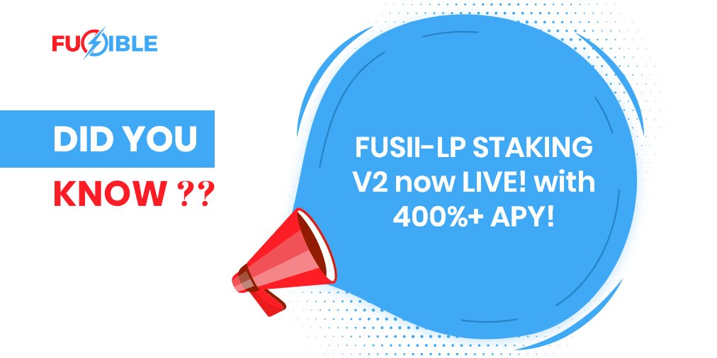 fusibleio's tweet photo. Start your venture in the world of #NFTs with Fusible!
Our Mainnet launches today, stay tuned for further updates ⚡️

#Fusible $FUSII #Staking #APY #DidYouKnow #Mainnet #NFTCommunity #NFTdrop https://t.co/Glqoiyrgtc