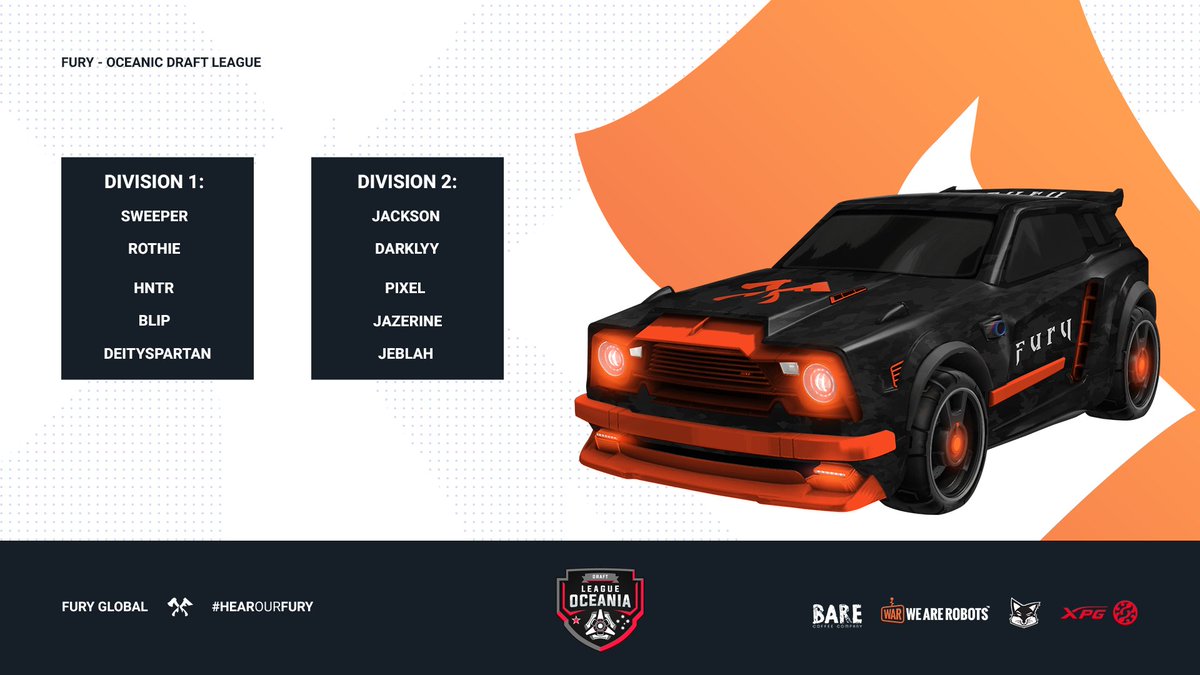 FURY is proud to announce our involvement in the upcoming <a href="/OCEDraftLeague/">OCE Draft League</a> season. 

Developing some of Oceania's upcoming talent and providing a platform for these superstars to flourish. 

Alongside <a href="/Lethalforlife/">Lethalforlife</a> who will be managing our ODL Rosters this season!

#HearOurFURY🔥