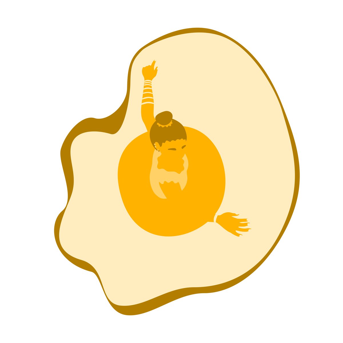 lucydreamsof's tweet photo. #100DaysOfMaking Day 26: Fried egg Frida
#100DaysOfBodyShapes #Vectornator @vectornator #Egg #FriedEgg #EggArt #Yellow #Monochrome #VectorIllustration #FigureDrawing #ShapeAndColor https://t.co/831MNPQedP