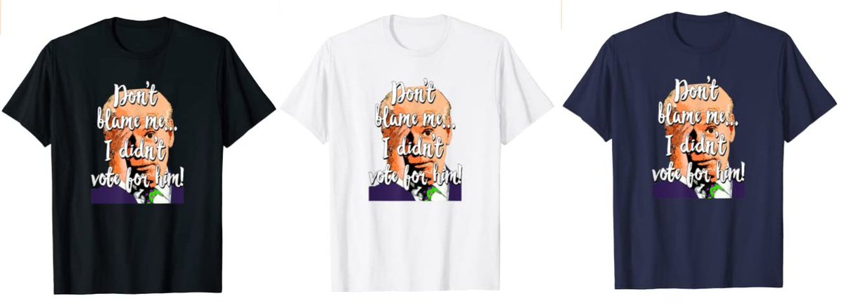 EXCESSORESE's tweet image. Don't blame me, I didn't vote for him!
#JoeBiden #ChinaJoe #SleepyJoe #SenileJoe

amazon.com/dp/B0981WD9TB