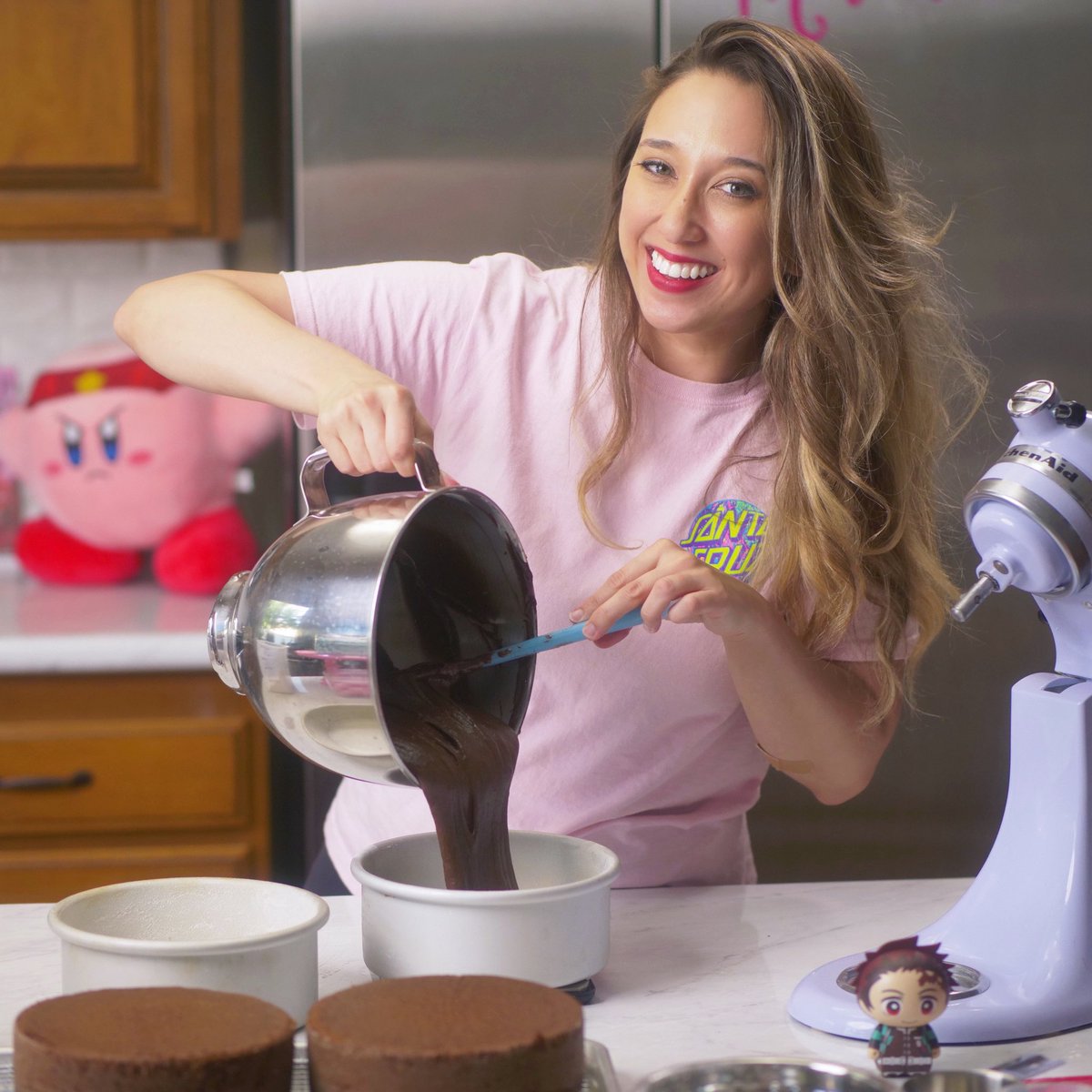 Just prepping a couple of chocolaty chocolate cakes for a <a href="/RickandMorty/">Rick and Morty</a> asteroidy space cake with purple crystals and stuff on top. New episode of Moshmo filming now! #getschwifty #rickandmorty #cakedecorating