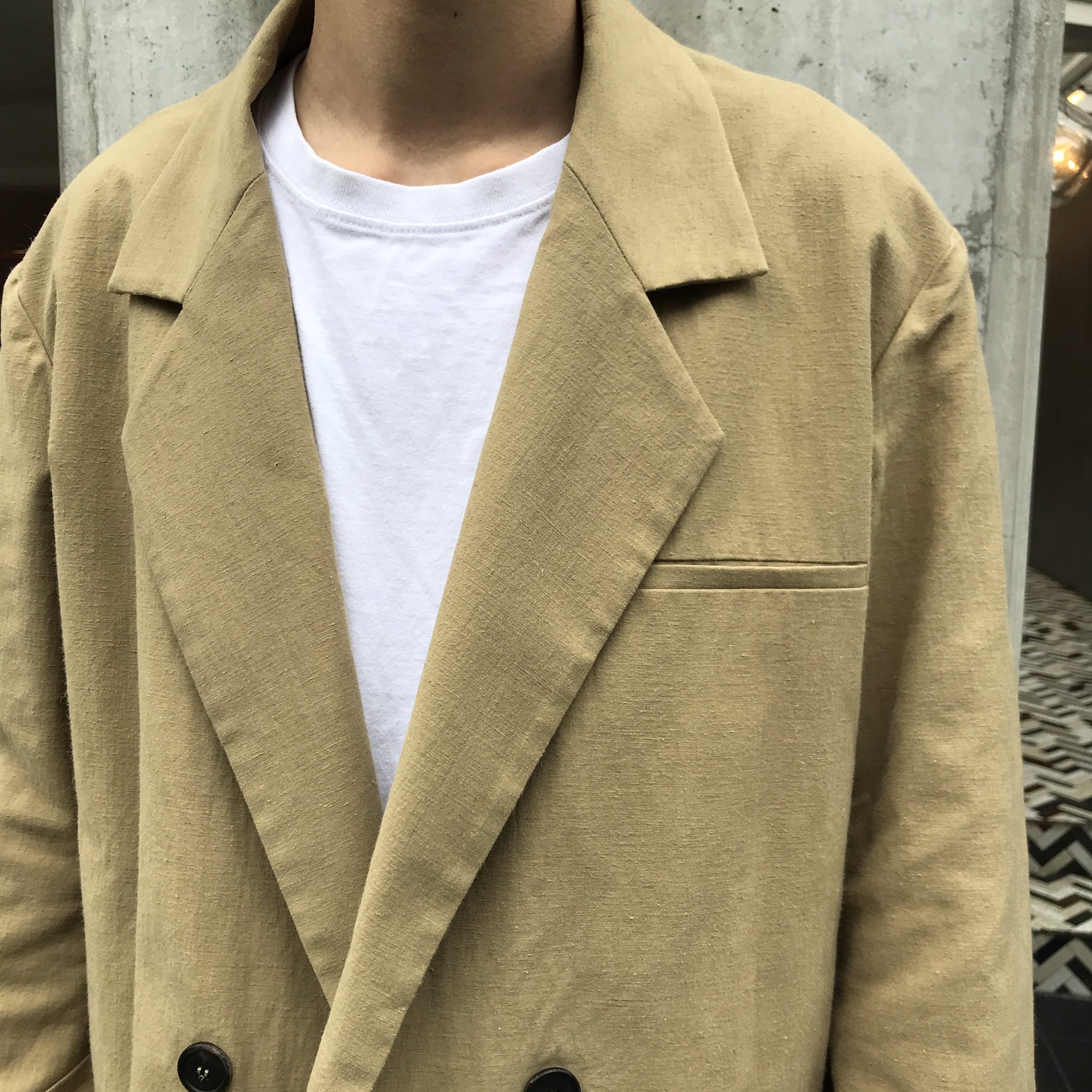 CristaSeya COTTON＆LINEN DOUBLE JACKET Cristaseya Japanese Double Cotton Jacket Navy – Neighbour