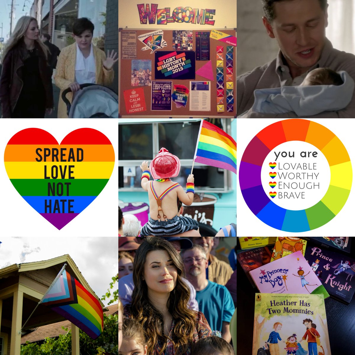 justanoutlawfic's tweet photo. #RedSnowing teaching their kids about pride https://t.co/BvNSxgkUqL