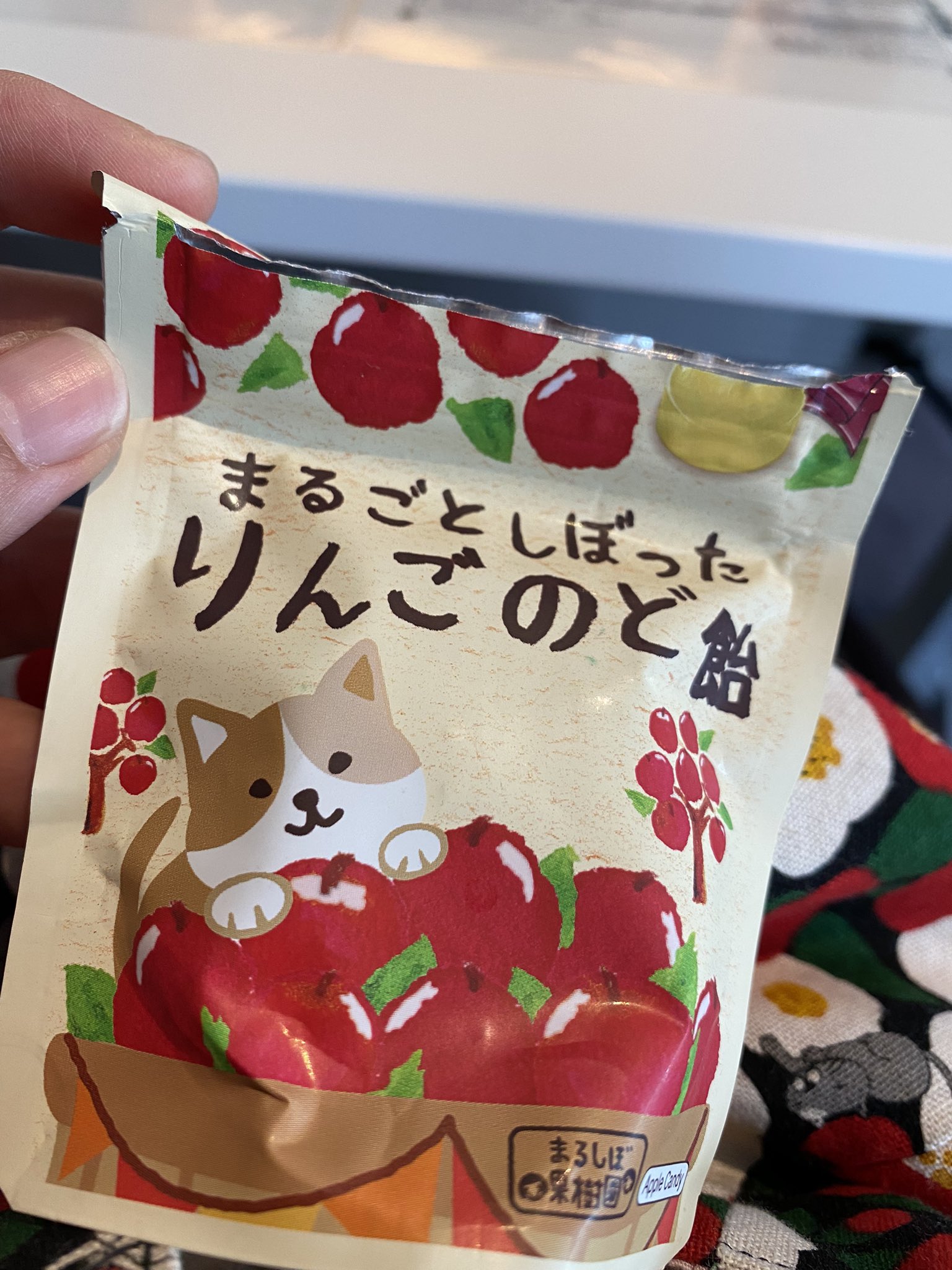 アールねこの手 群馬県桐生市のお掃除屋さんの嫁 今日も舐めてる 飴効果 裏側もすごく可愛い とっても良いこと書いてある 吾輩は猫派である 君もだよね カンロ まるごとしぼったりんごのど飴 T Co Jsegjhlglm