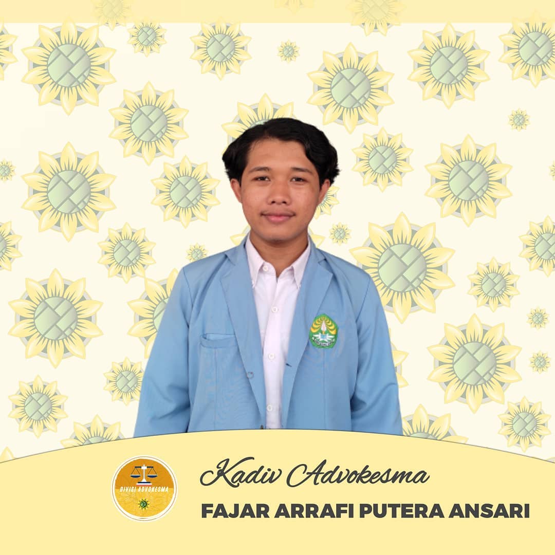 [Agroteknologi _Staff]
SALAM PETANI BERDASI! JAYA!

Assalamu ‘alaikum warahmatullahi wabarakatuh

Perkenalkan Kami Kepengurusan HIMAGROTEK 2021/2022
.
DIVISI ADVOKESMA (Advokasi Kesejahteraan Mahasiswa)
Kepala Divisi : Fajar Arrafi Putera Ansari