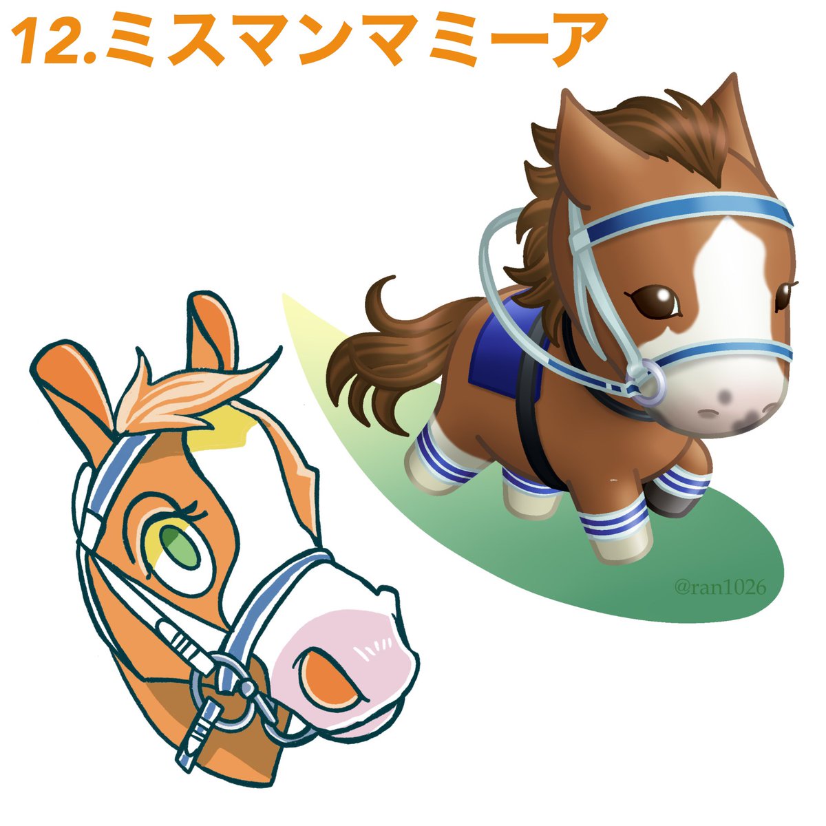 競走馬ファンアート Min T ミント