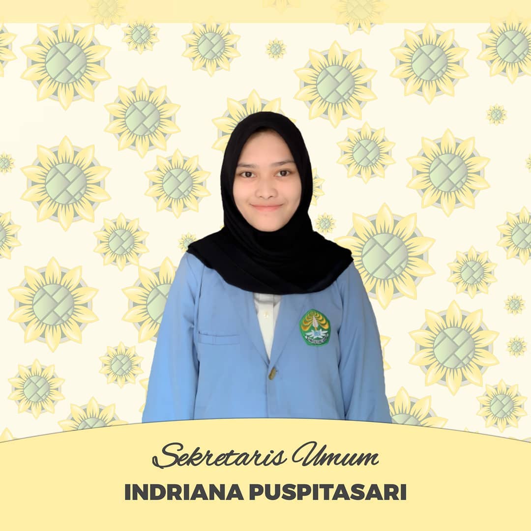 [Agroteknologi _Staff]
SALAM PETANI BERDASI! JAYA!

Assalamu ‘alaikum warahmatullahi wabarakatuh

Perkenalkan Kami Kepengurusan HIMAGROTEK 2021/2022
.
SEKUM (Sekretaris Umum) : Indriana Puspitasari