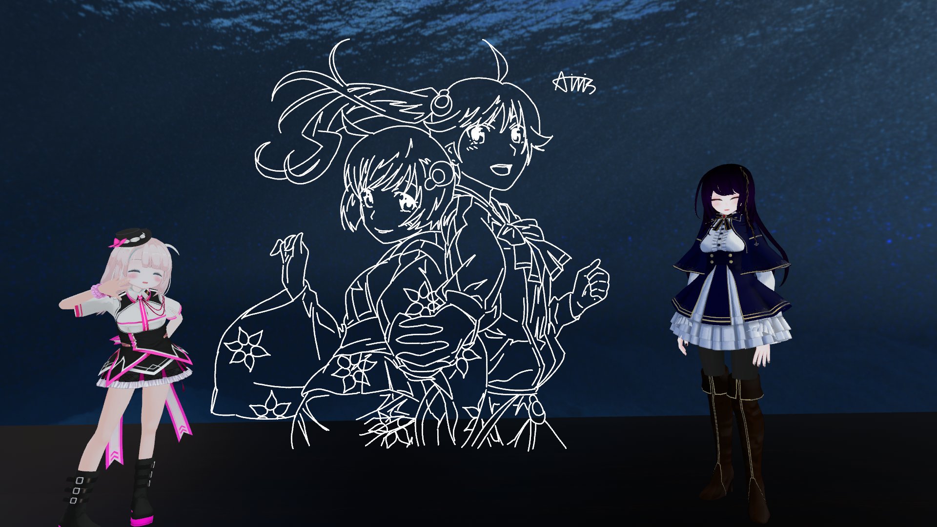 アイリス 公式 Vパフォーマー 絵を描き終わった時 ふかみあいやさんが化物語の絵を見て そのつながりで 偽物語 の曲を演奏してくれました ふかみさんの演奏で描いたことはなかったし せっかくつないでくれたので 描きました 今日の演奏会は