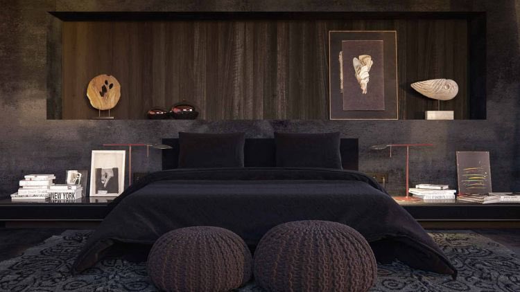 ✨ REKOMENDASI DEKORASI KAMAR TIDUR SERBA GELAP ✨

--- a thread ---